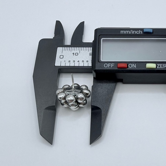 TAXCO Vintage Sterling Silver Cluster Earrings - Picture 10 of 11